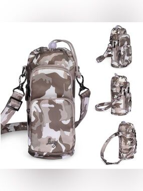 Lug Camo Taupe insulated Crossbody Bag NWOT